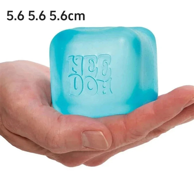 Needoh Nice Cube Sensory Stress Reliever Fidget Tool for Anxiety & Focus Desk Sensory Cube for Adults & Kids