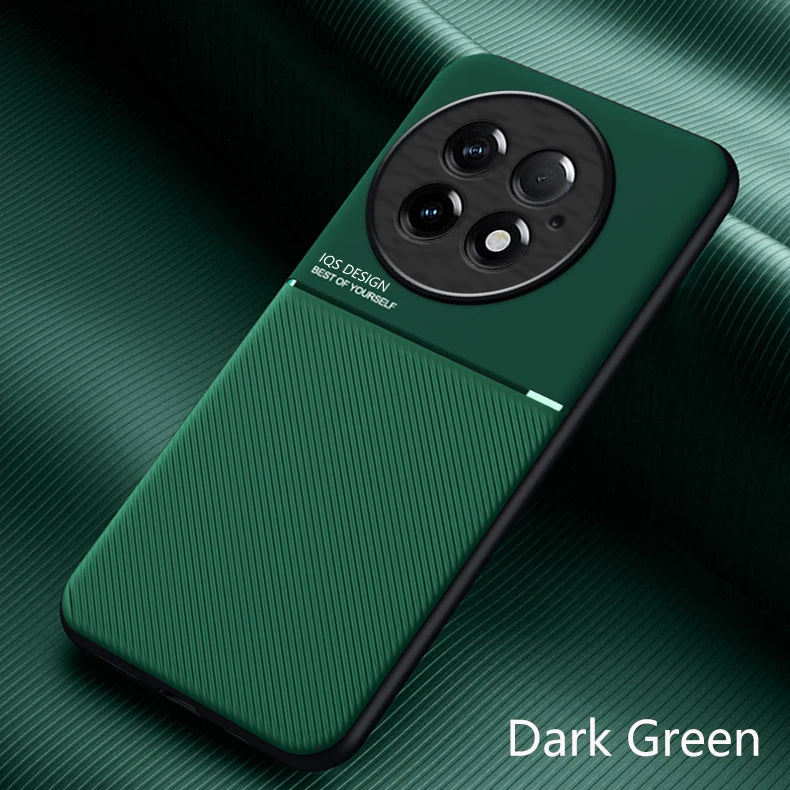 Rugged Non-Slip Case For OnePlus 13 One Plus 13R Cover Car Built-in Magnetic Suction Holder Coque Fundas Shell Capa