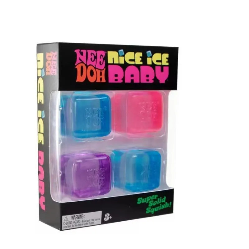 New Needoh Nice Ice Baby Shaped Sensory Toy Super Solid Squish Stress Relief Squeeze Toy For Adult Anxiety Relief Relaxation