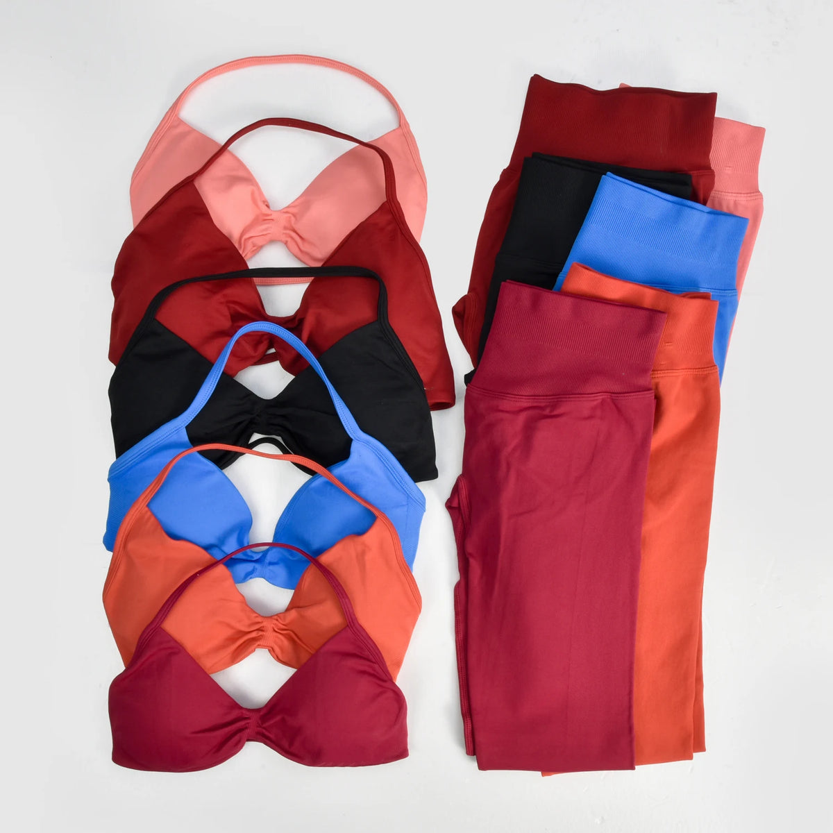 Yoga Strappy Bra Leggings Gym Set Women's Seamless High Elastic Gym Bra Vest Buttock Lift Shorts Set Daily Exercise Sports Set