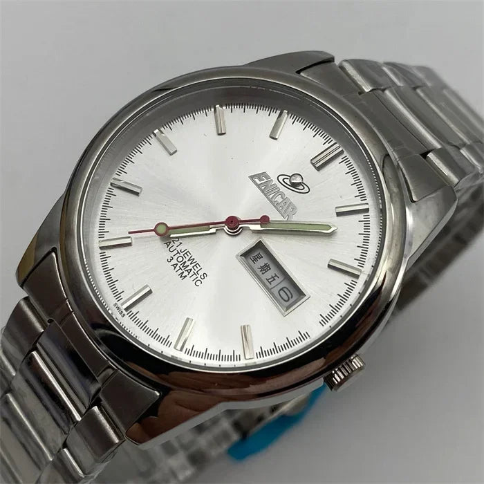 Old Style Engel Watch Waterproof Stainless Steel Quartz Watch 2035 Movement Electronic  Men's