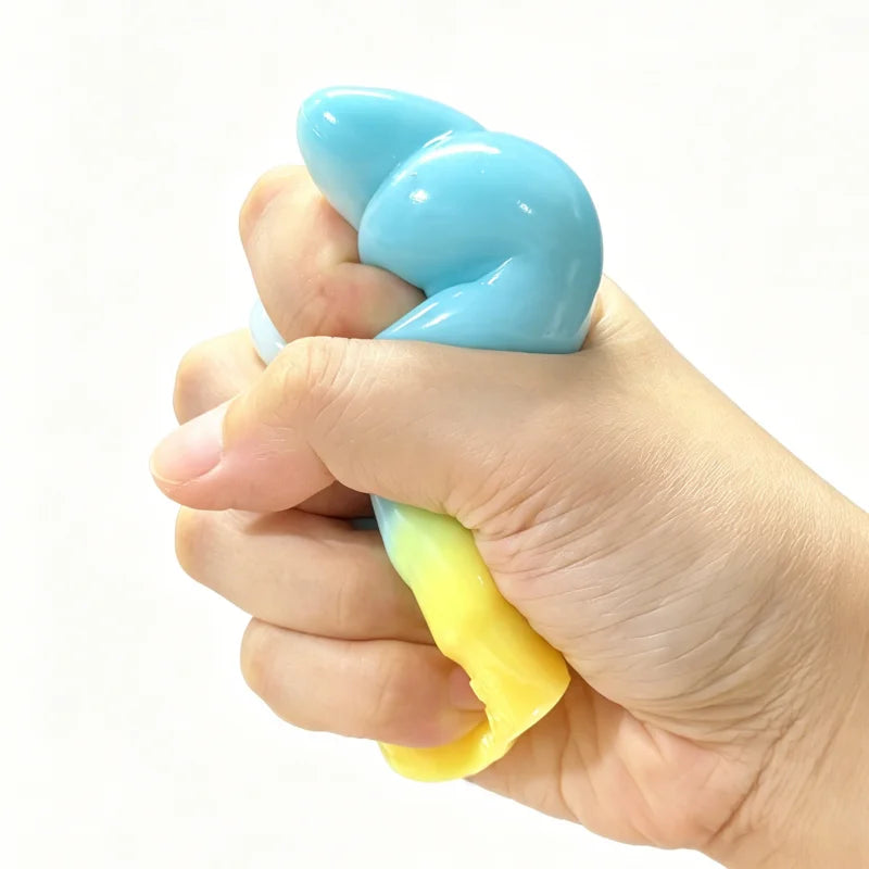 Needoh Nice Cream Cone Creamy Non-toxic Squeeze Ball Anti Stress Relief Pocket Mood Calm ADHD Sensory Vent Squishy Fidget Toy