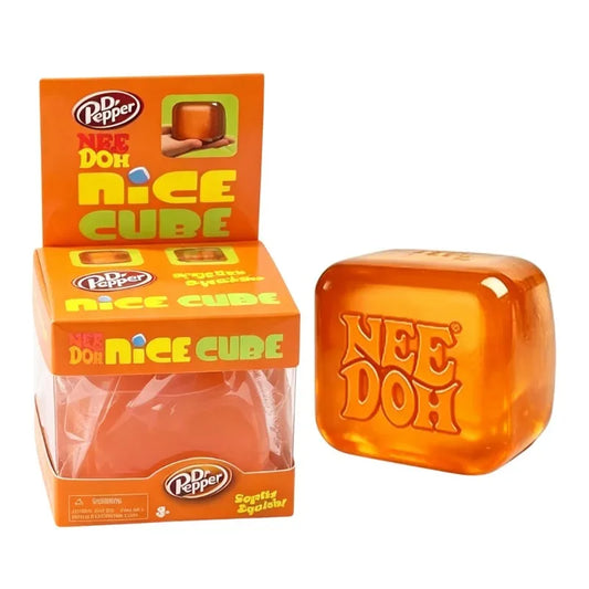 NeeDoh Nice Cube, Anti-Stress Product Series, Soft Sensory Cube for Children and Adults, Toys for Relieving Anxiety