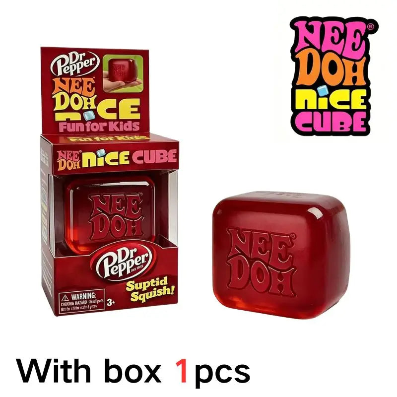 Needoh Nice Cube Sensory Stress Reliever Fidget Tool for Anxiety & Focus Desk Sensory Cube for Adults & Kids