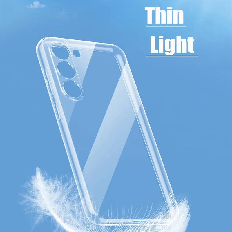 Clear Phone Case For Samsung Galaxy A17 A07 A16 A26 A36 A06 A05S A15 A25 A35 A55 A56 A54 A34 5G Transparent Silicone Soft Case