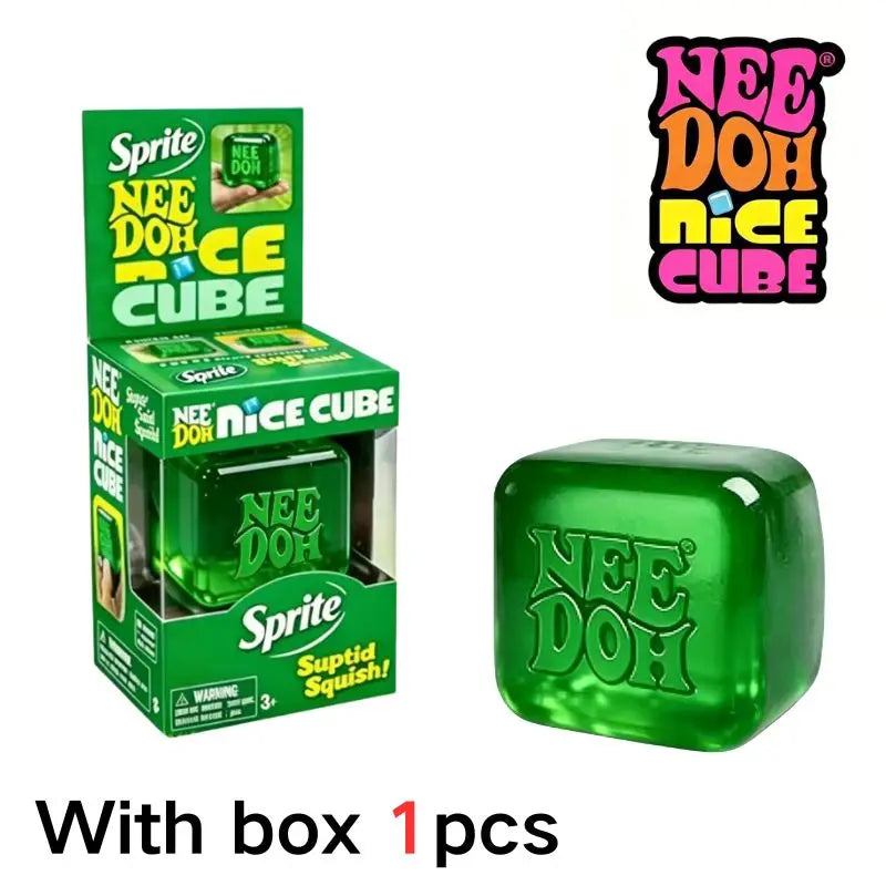 Needoh Nice Cube Sensory Stress Reliever Fidget Tool for Anxiety & Focus Desk Sensory Cube for Adults & Kids