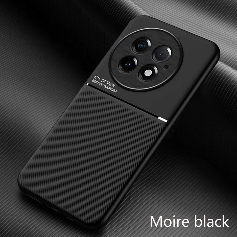 Rugged Non-Slip Case For OnePlus 13 One Plus 13R Cover Car Built-in Magnetic Suction Holder Coque Fundas Shell Capa