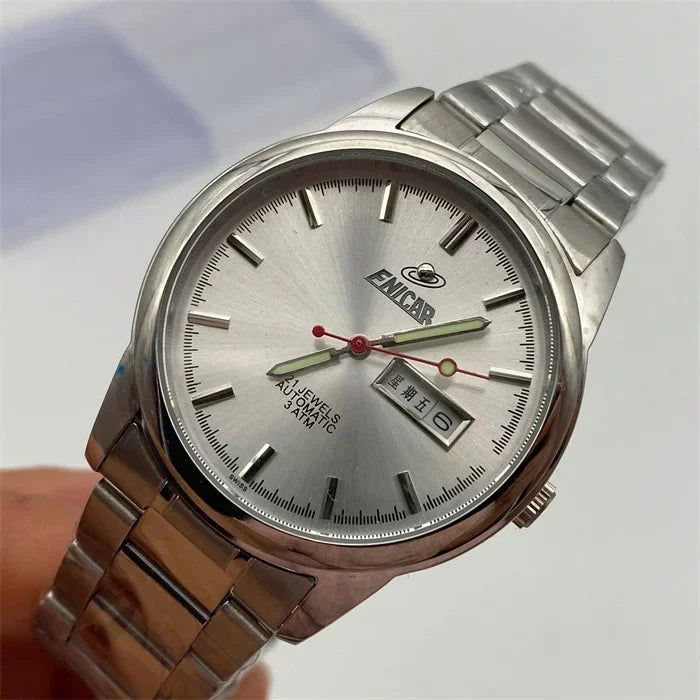 Old Style Engel Watch Waterproof Stainless Steel Quartz Watch 2035 Movement Electronic  Men's