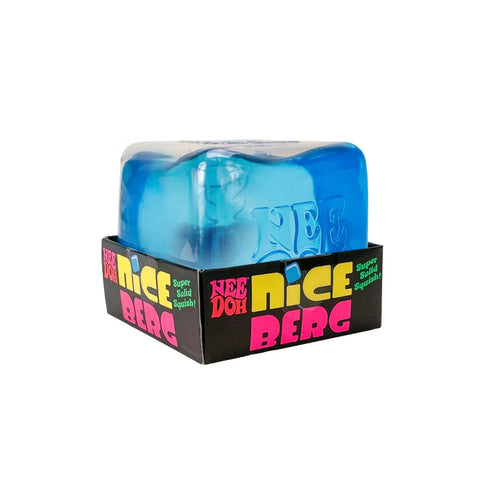 NeeDoh Niceberg Blue Big Ice Squish Squeeze Toy XL Cube Fidget